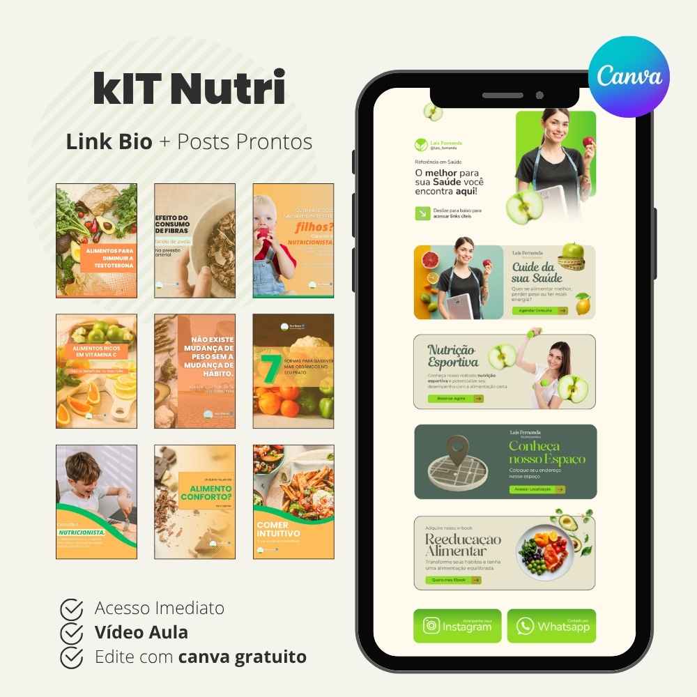 Link na Bio para Nutricionista